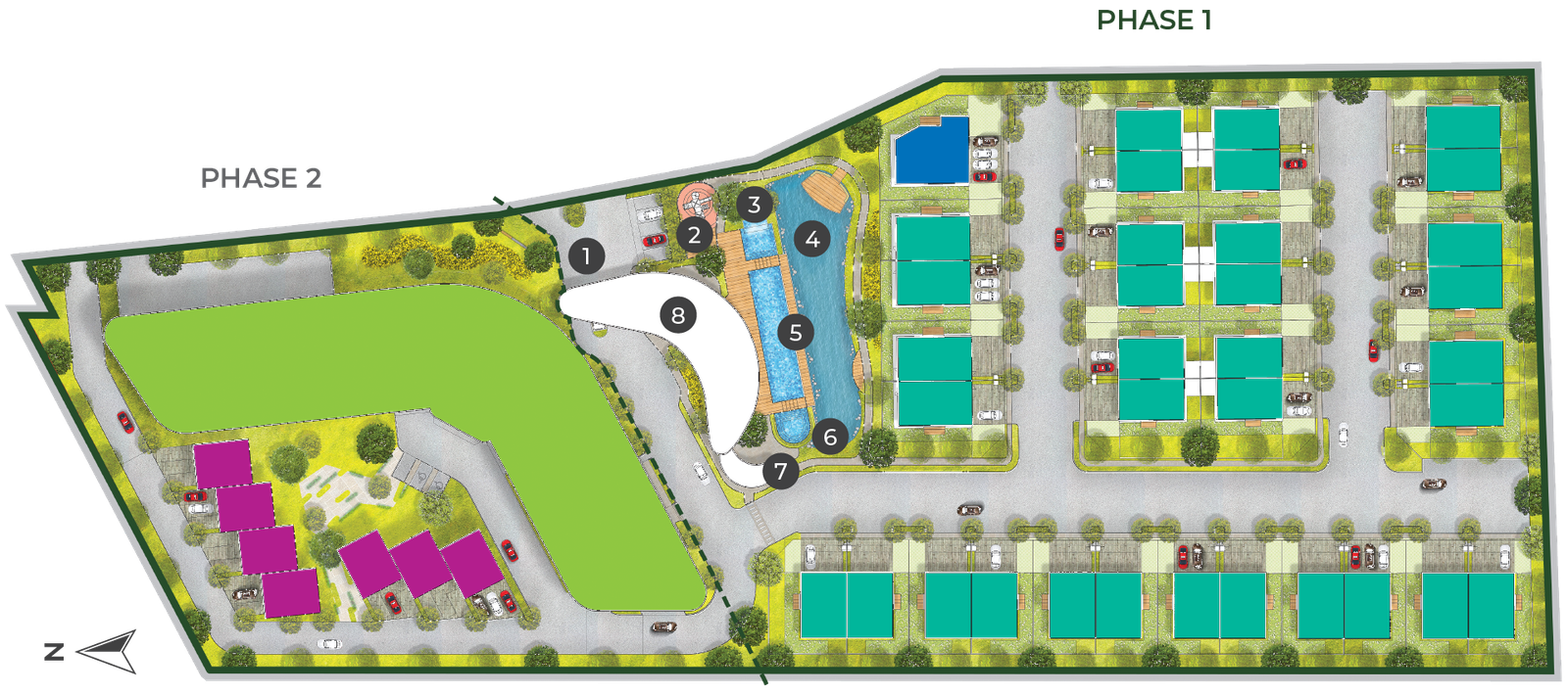 Daya Residence site and facilities plan