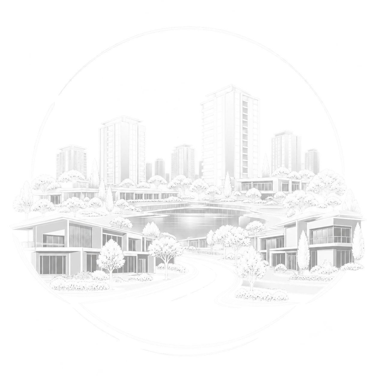 Brand new township illustration